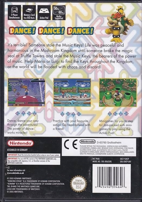 Dancing Stage Mario Mix - GameCube spil (B Grade) (Genbrug)